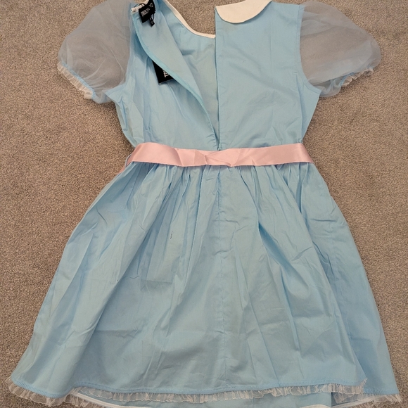 Dollskill Halloween Costume Shining Horror Twin Girls Dress with Pink Bow - Picture 5 of 6